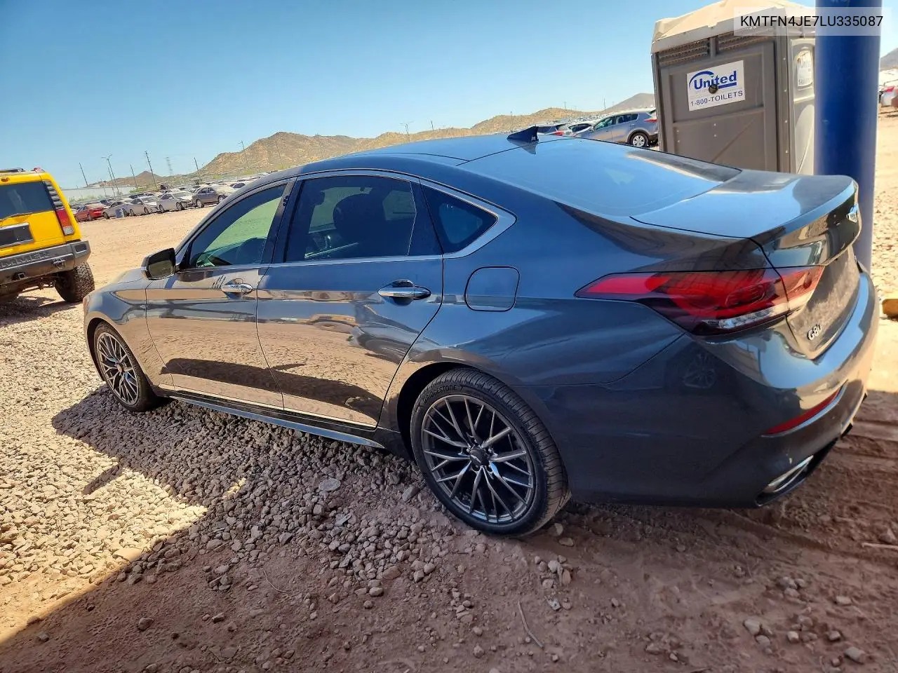 2020 Genesis G80 3.8 VIN: KMTFN4JE7LU335087 Lot: 55424726