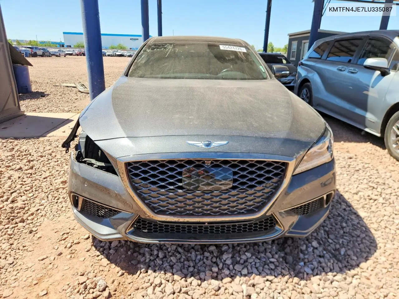 2020 Genesis G80 3.8 VIN: KMTFN4JE7LU335087 Lot: 55424726
