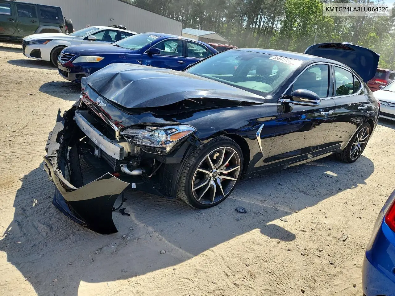 2020 Genesis G70 Sport VIN: KMTG24LA3LU064326 Lot: 55841756