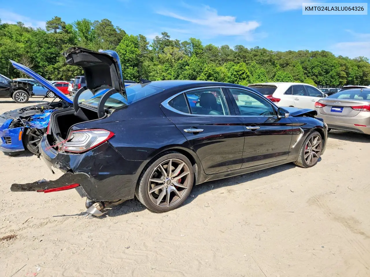 2020 Genesis G70 Sport VIN: KMTG24LA3LU064326 Lot: 55841756