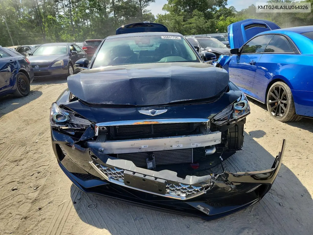 2020 Genesis G70 Sport VIN: KMTG24LA3LU064326 Lot: 55841756