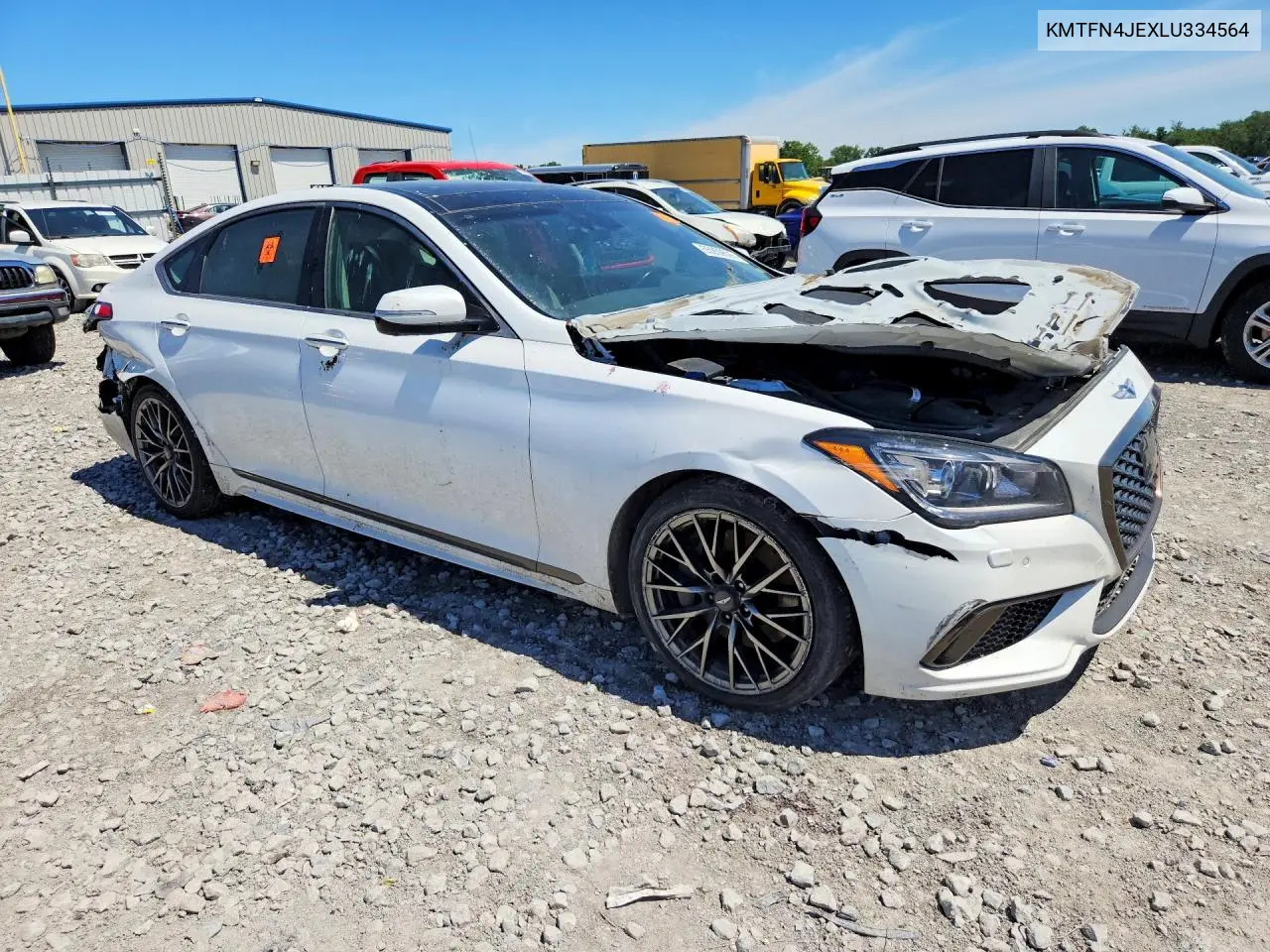 2020 Genesis G80 3.8 VIN: KMTFN4JEXLU334564 Lot: 55959626