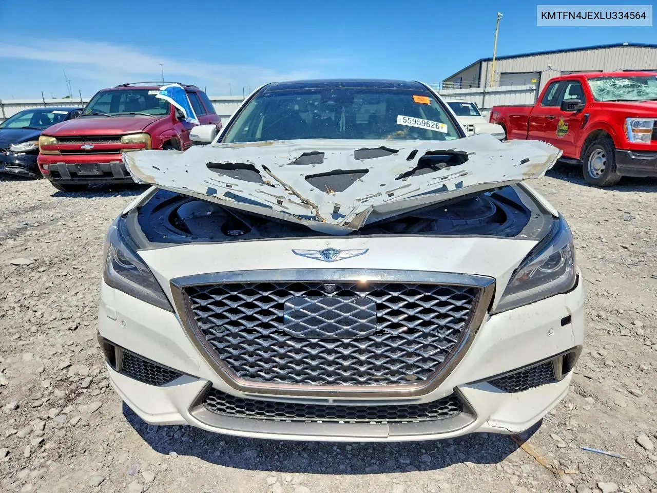 2020 Genesis G80 3.8 VIN: KMTFN4JEXLU334564 Lot: 55959626