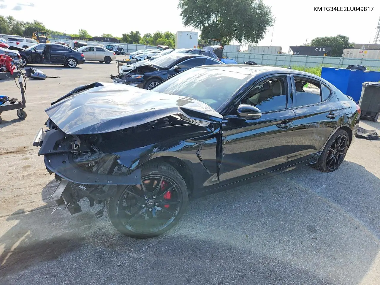 2020 Genesis G70 3.3T VIN: KMTG34LE2LU049817 Lot: 57115446