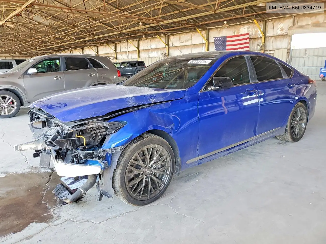 2020 Genesis G80 3.3T Sport VIN: KMTFN4JB5LU334719 Lot: 57732706