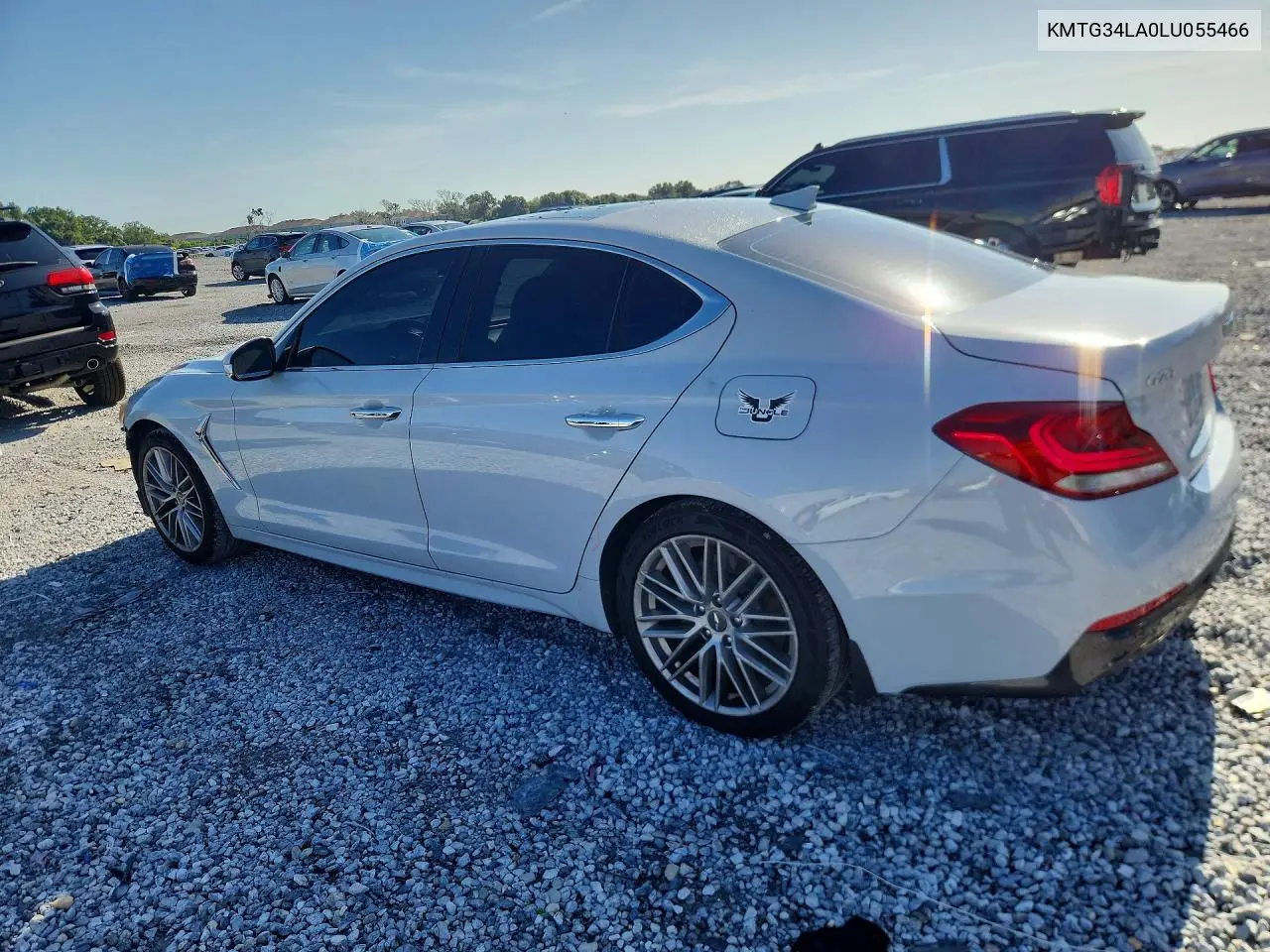 2020 Genesis G70 Elite VIN: KMTG34LA0LU055466 Lot: 59253446