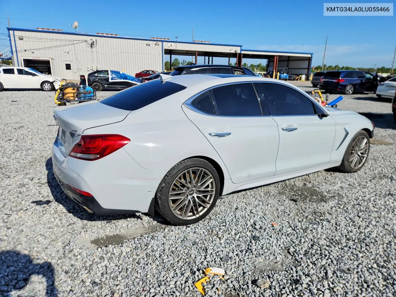 2020 Genesis G70 Elite VIN: KMTG34LA0LU055466 Lot: 59253446