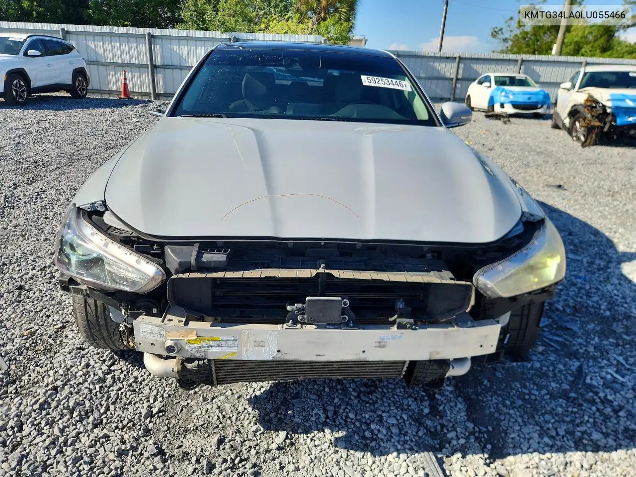 2020 Genesis G70 Elite VIN: KMTG34LA0LU055466 Lot: 59253446