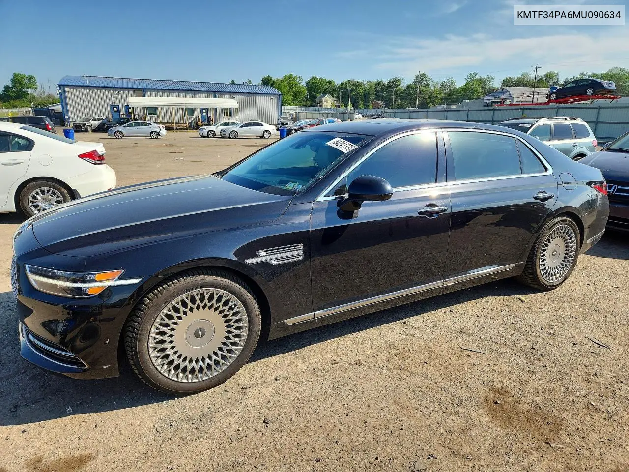 2021 Genesis G90 Premium VIN: KMTF34PA6MU090634 Lot: 54241376