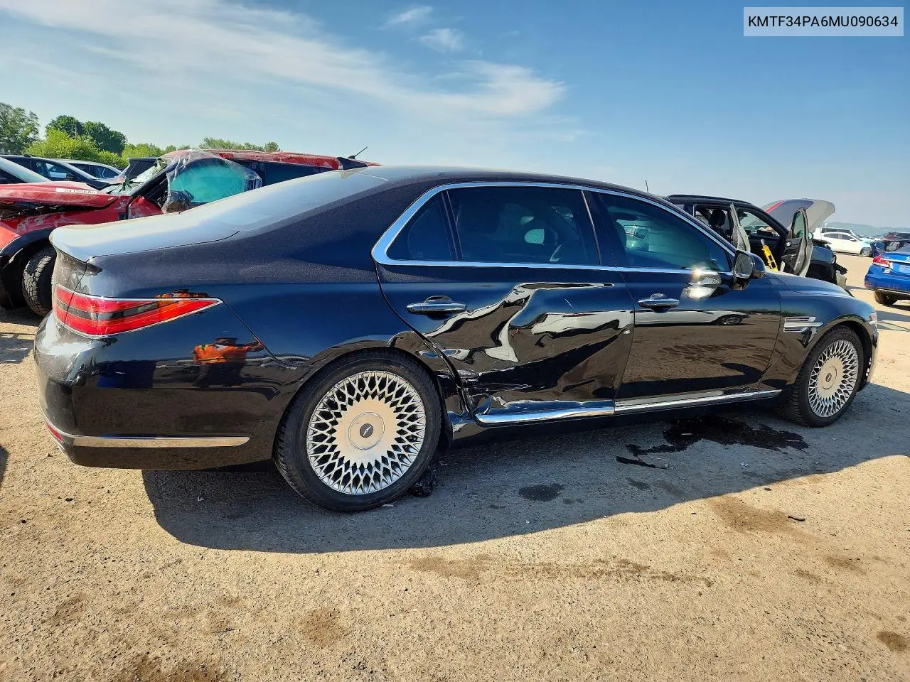 2021 Genesis G90 Premium VIN: KMTF34PA6MU090634 Lot: 54241376