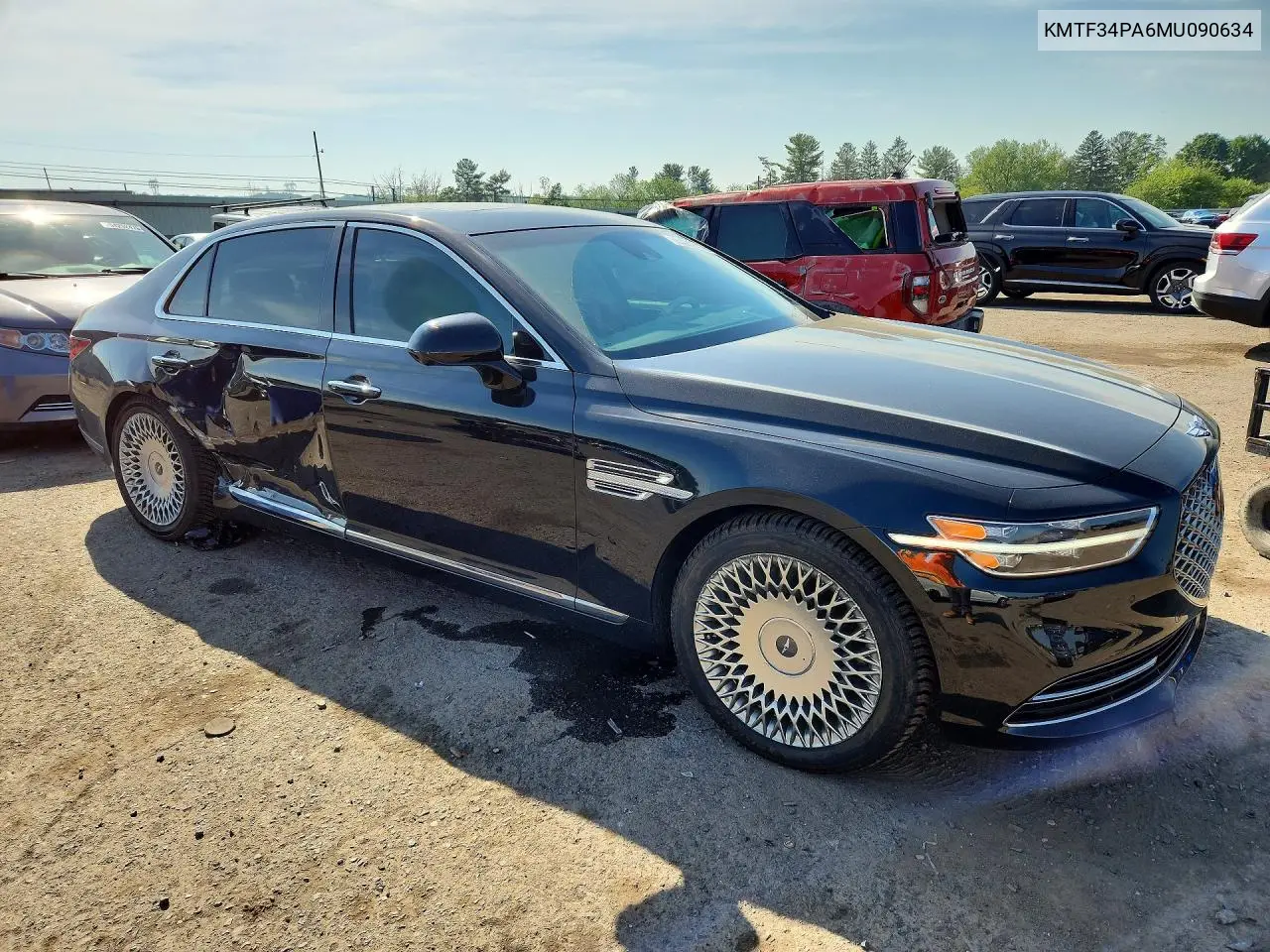 2021 Genesis G90 Premium VIN: KMTF34PA6MU090634 Lot: 54241376