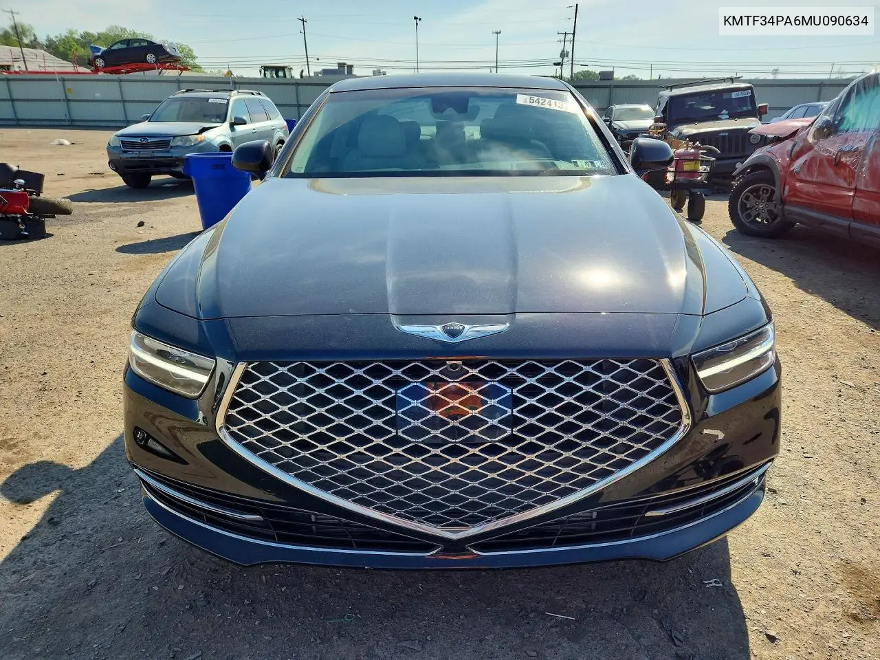 2021 Genesis G90 Premium VIN: KMTF34PA6MU090634 Lot: 54241376