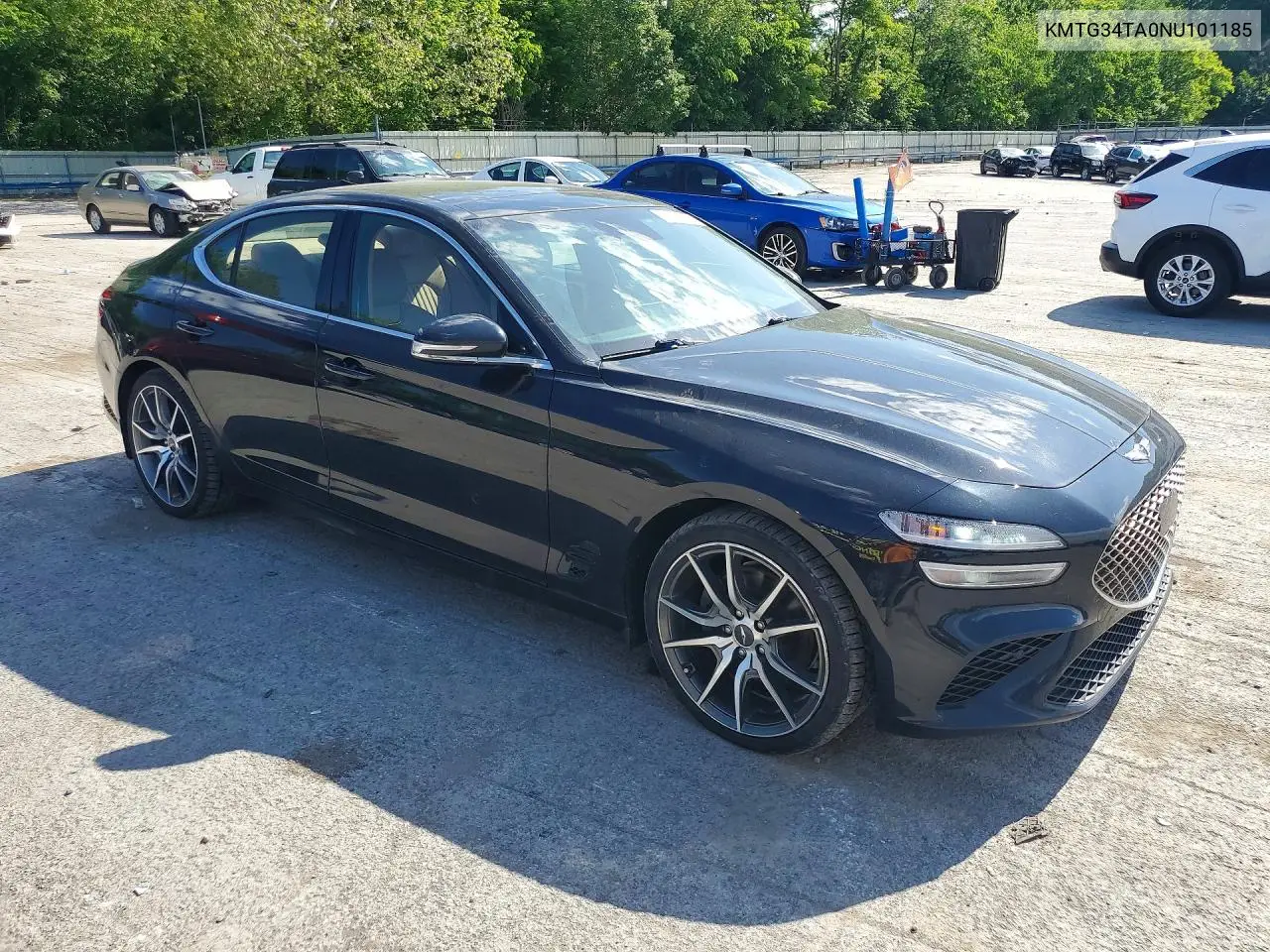 2022 Genesis G70 2.0T VIN: KMTG34TA0NU101185 Lot: 55337016