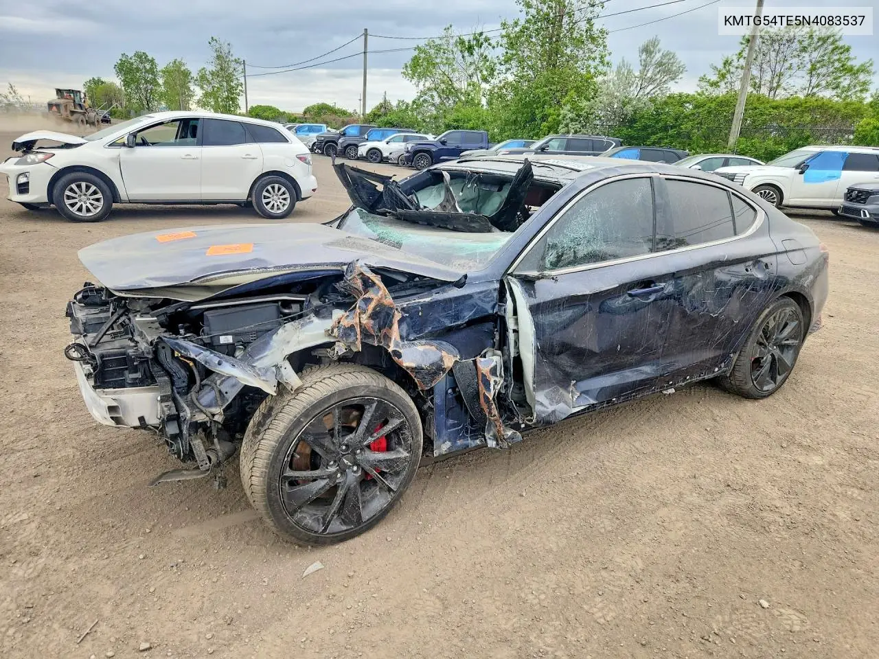 2022 Genesis G70 3.3T, 3.3T Sport Advanced, 3.3 VIN: KMTG54TE5NU083537 Lot: 55510106