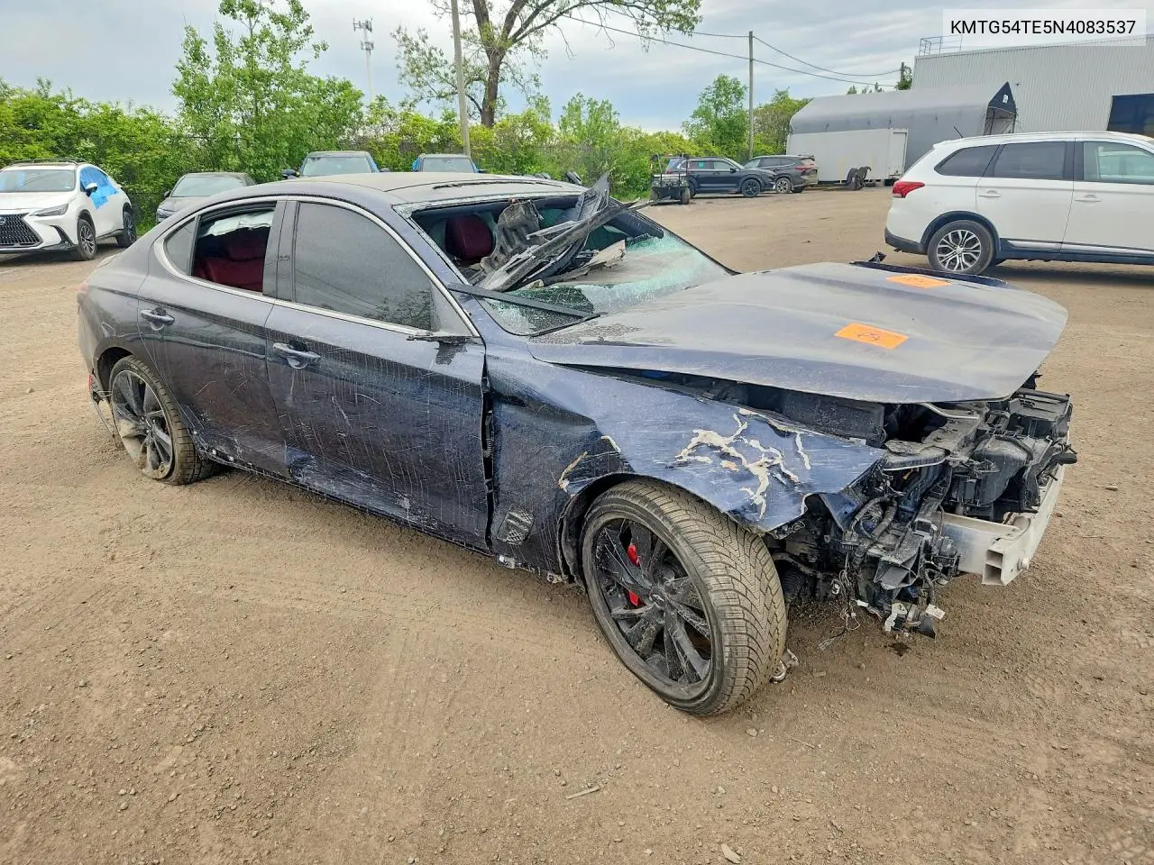 2022 Genesis G70 3.3T, 3.3T Sport Advanced, 3.3 VIN: KMTG54TE5NU083537 Lot: 55510106