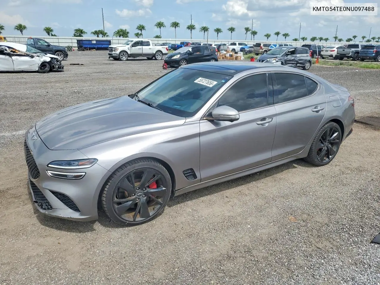 2022 Genesis G70 3.3T Standard VIN: KMTG54TE0NU097488 Lot: 55727656