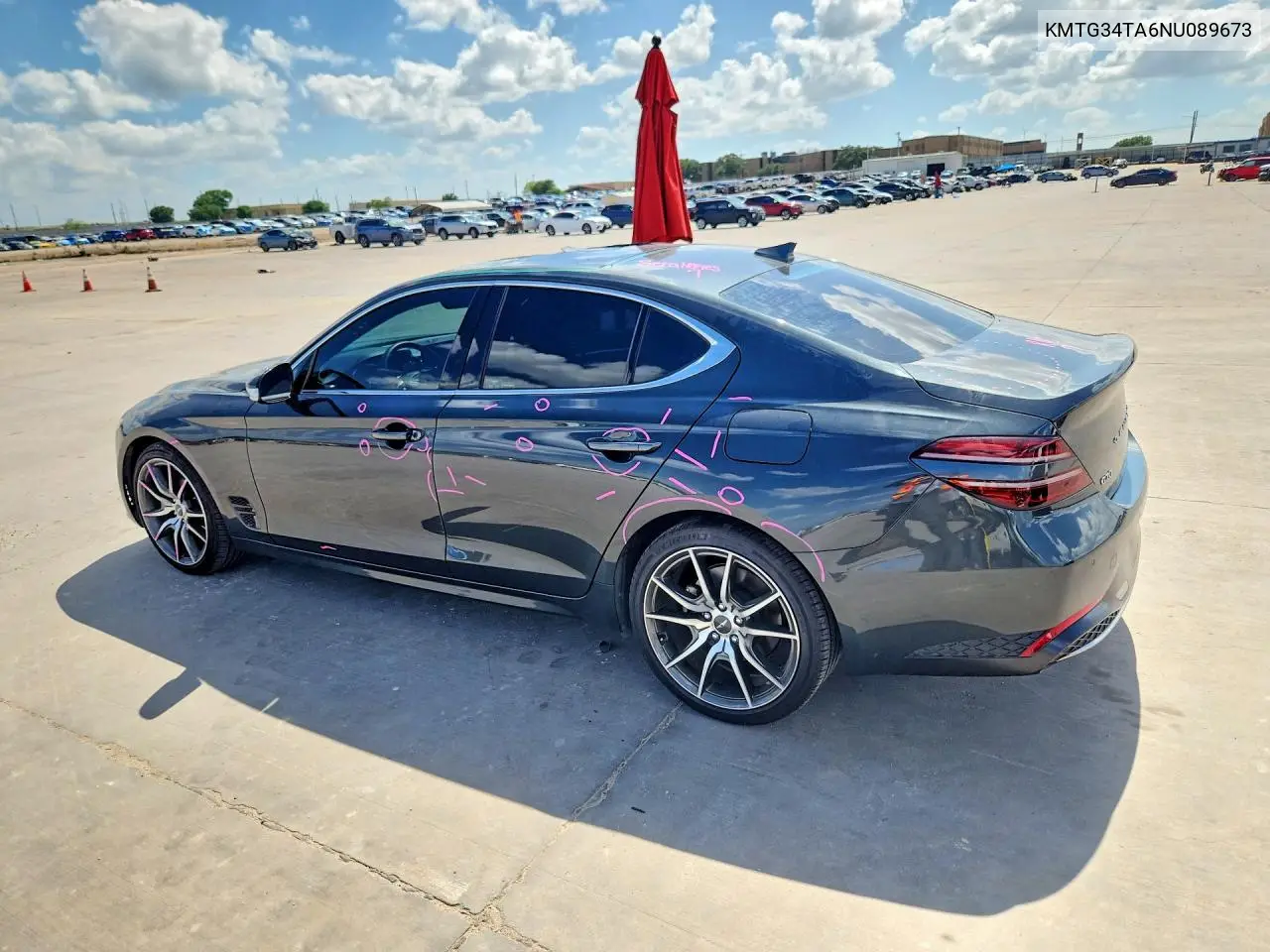 2022 Genesis G70 2.0T VIN: KMTG34TA6NU089673 Lot: 55810566