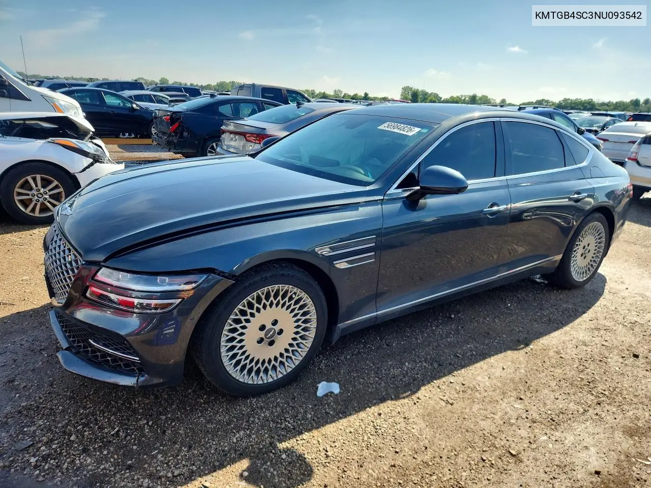 2022 Genesis G80 2.5T VIN: KMTGB4SC3NU093542 Lot: 56984826