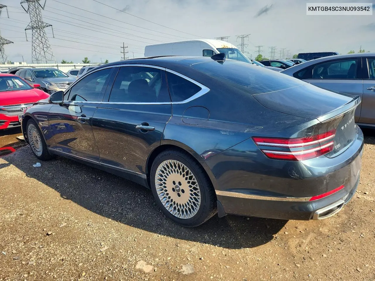 2022 Genesis G80 2.5T VIN: KMTGB4SC3NU093542 Lot: 56984826