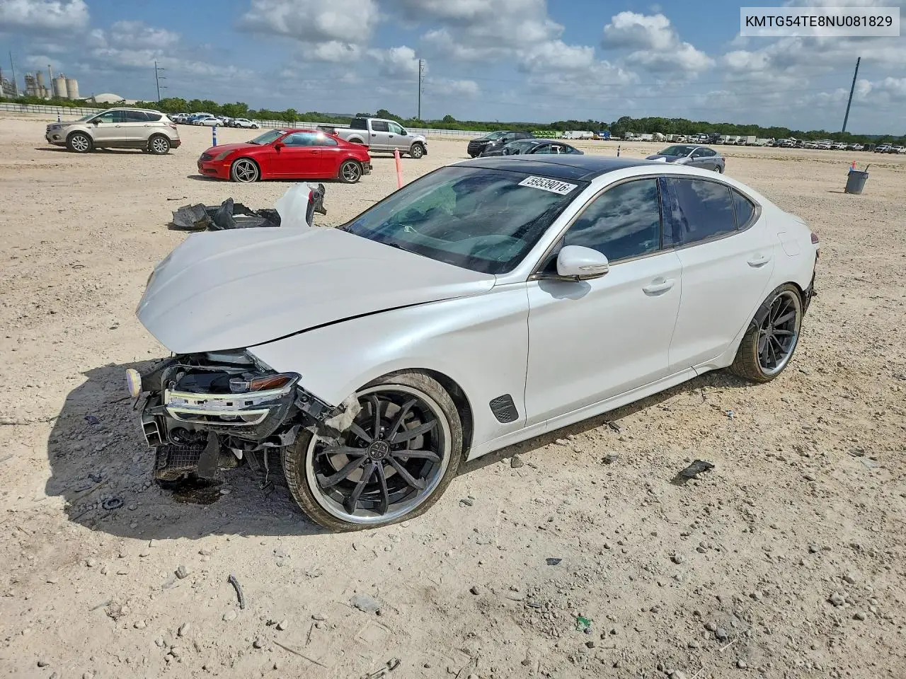 2022 Genesis G70 3.3T Standard VIN: KMTG54TE8NU081829 Lot: 59539016