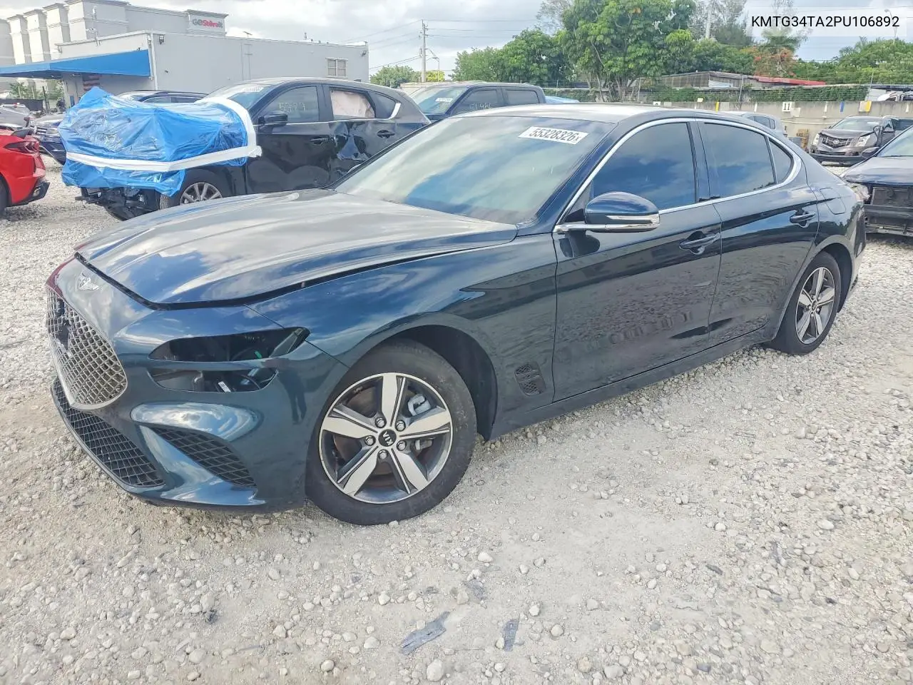 2023 Genesis G70 2.0T VIN: KMTG34TA2PU106892 Lot: 55328326