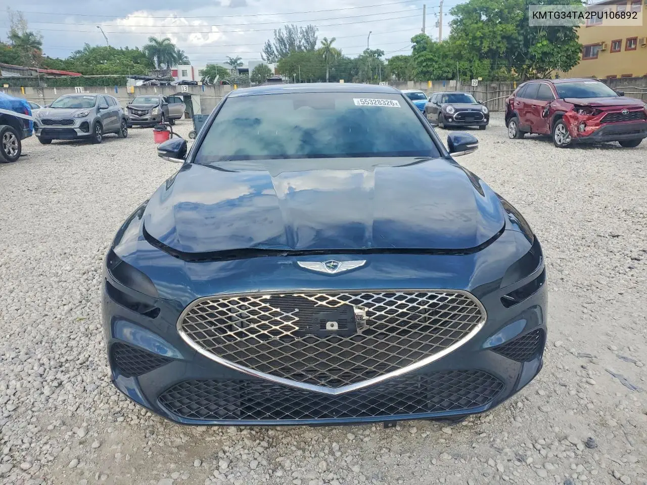 2023 Genesis G70 2.0T VIN: KMTG34TA2PU106892 Lot: 55328326
