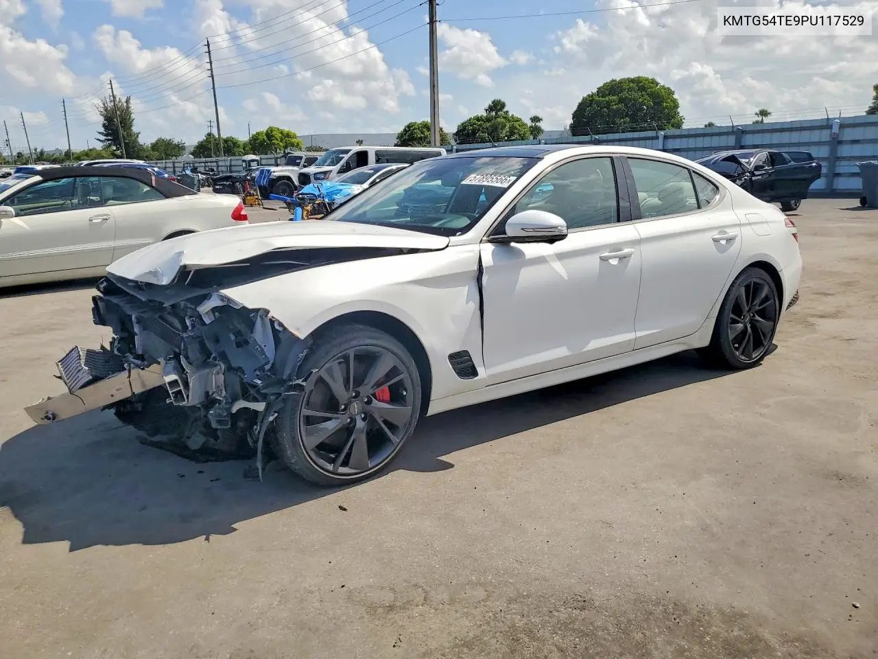 2023 Genesis G70 3.3T Standard VIN: KMTG54TE9PU117529 Lot: 57895566