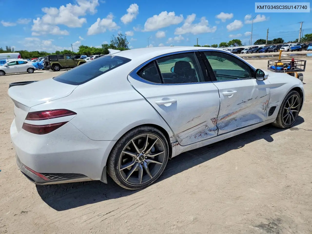 2025 Genesis G70 2.5T Standard VIN: KMTG34SC3SU147740 Lot: 58292116