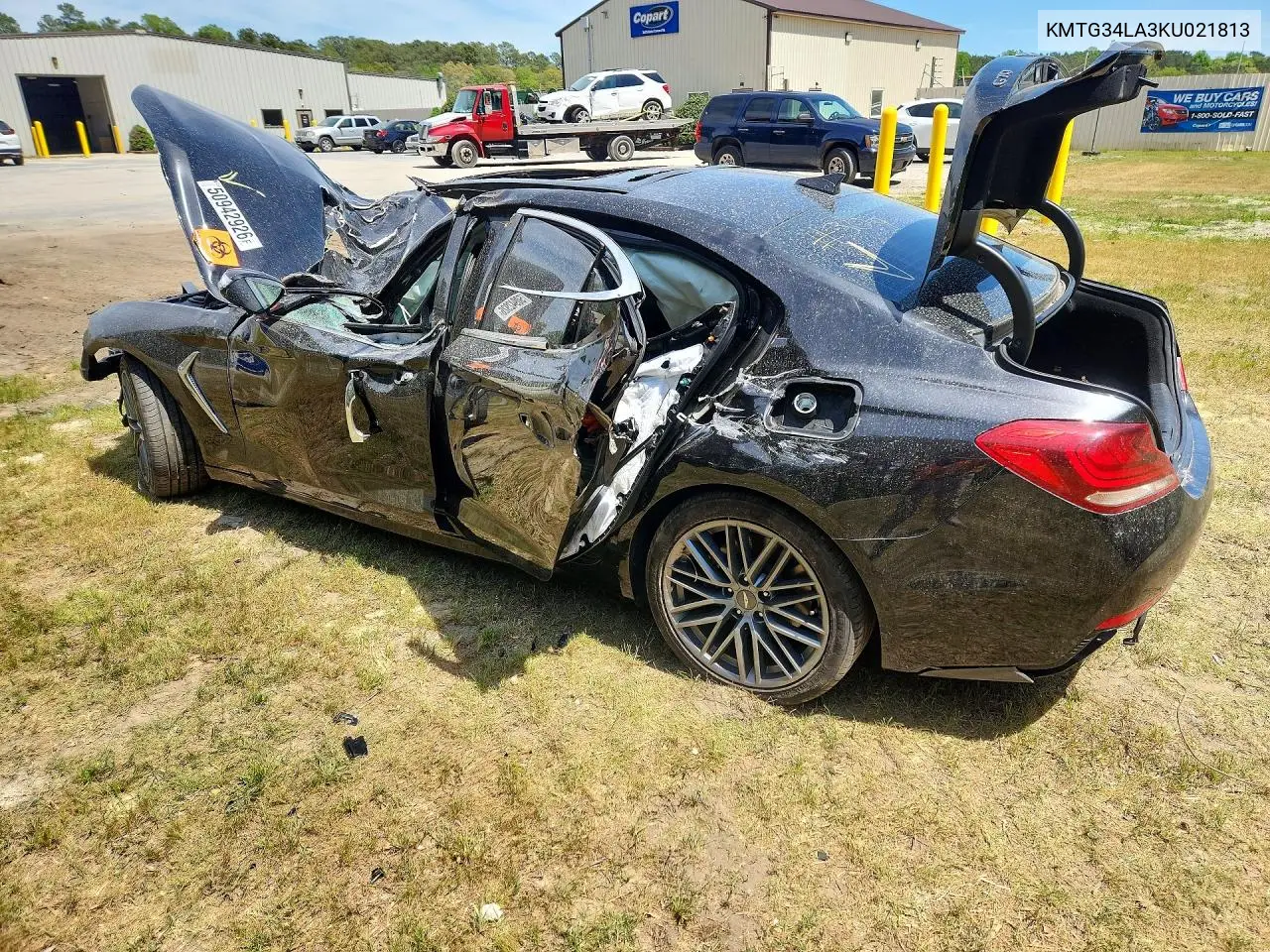 2019 Genesis G70 Elite VIN: KMTG34LA3KU021813 Lot: 50942926