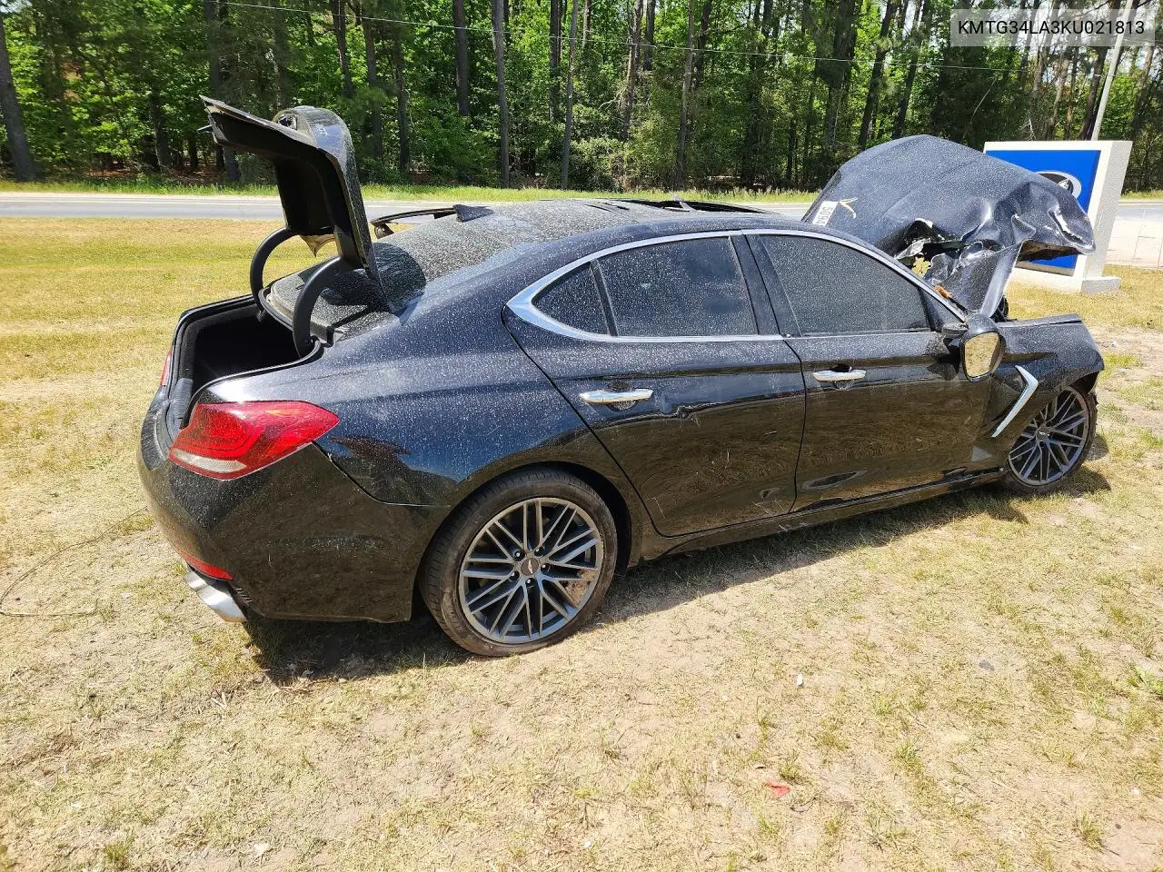 2019 Genesis G70 Elite VIN: KMTG34LA3KU021813 Lot: 50942926