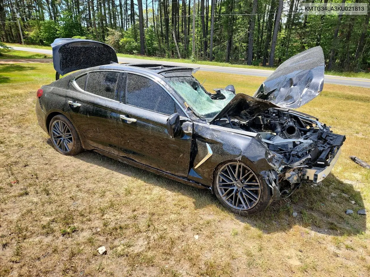 2019 Genesis G70 Elite VIN: KMTG34LA3KU021813 Lot: 50942926