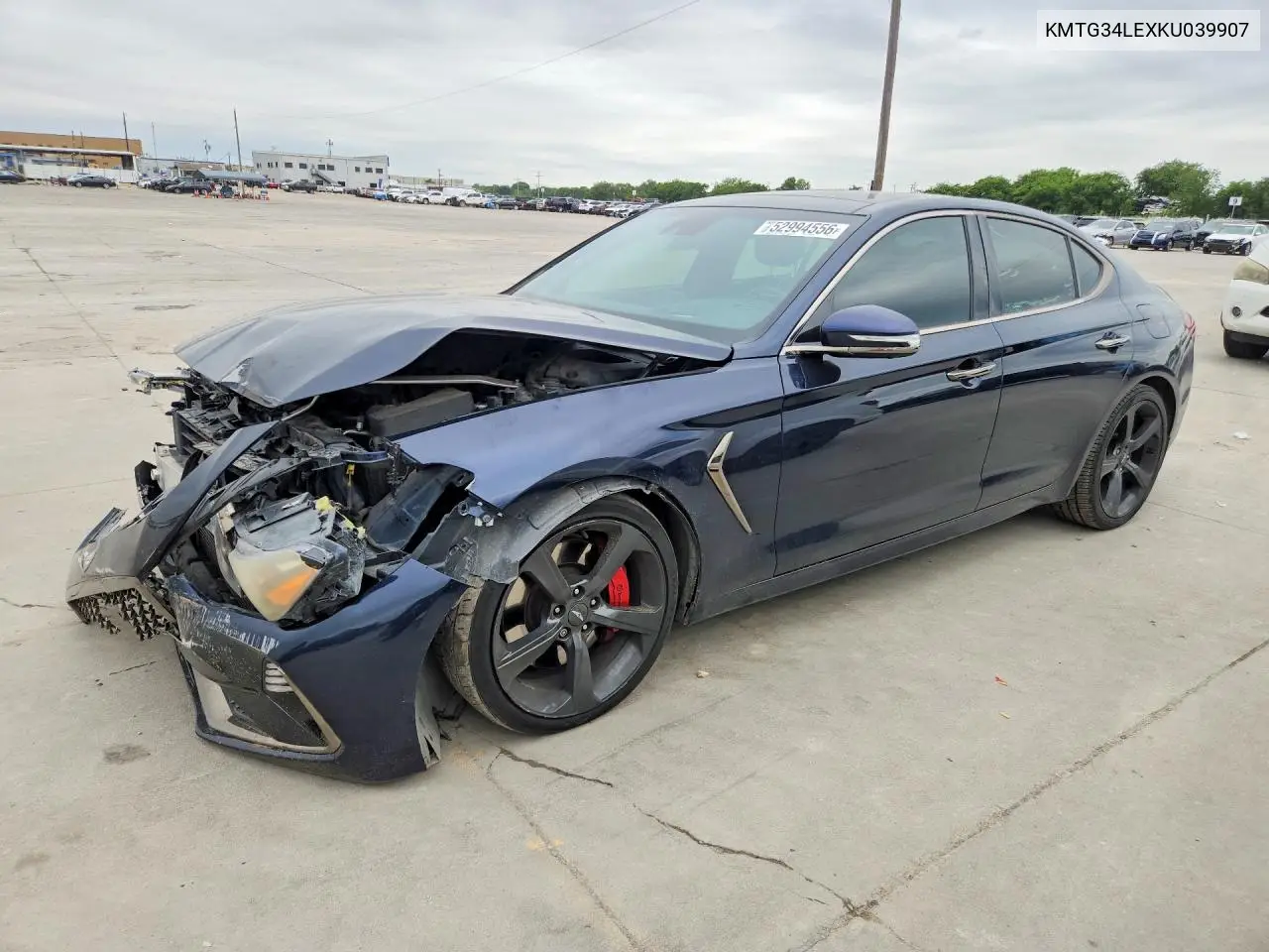 2019 Genesis G70 3.3T Advanced VIN: KMTG34LEXKU039907 Lot: 52994556