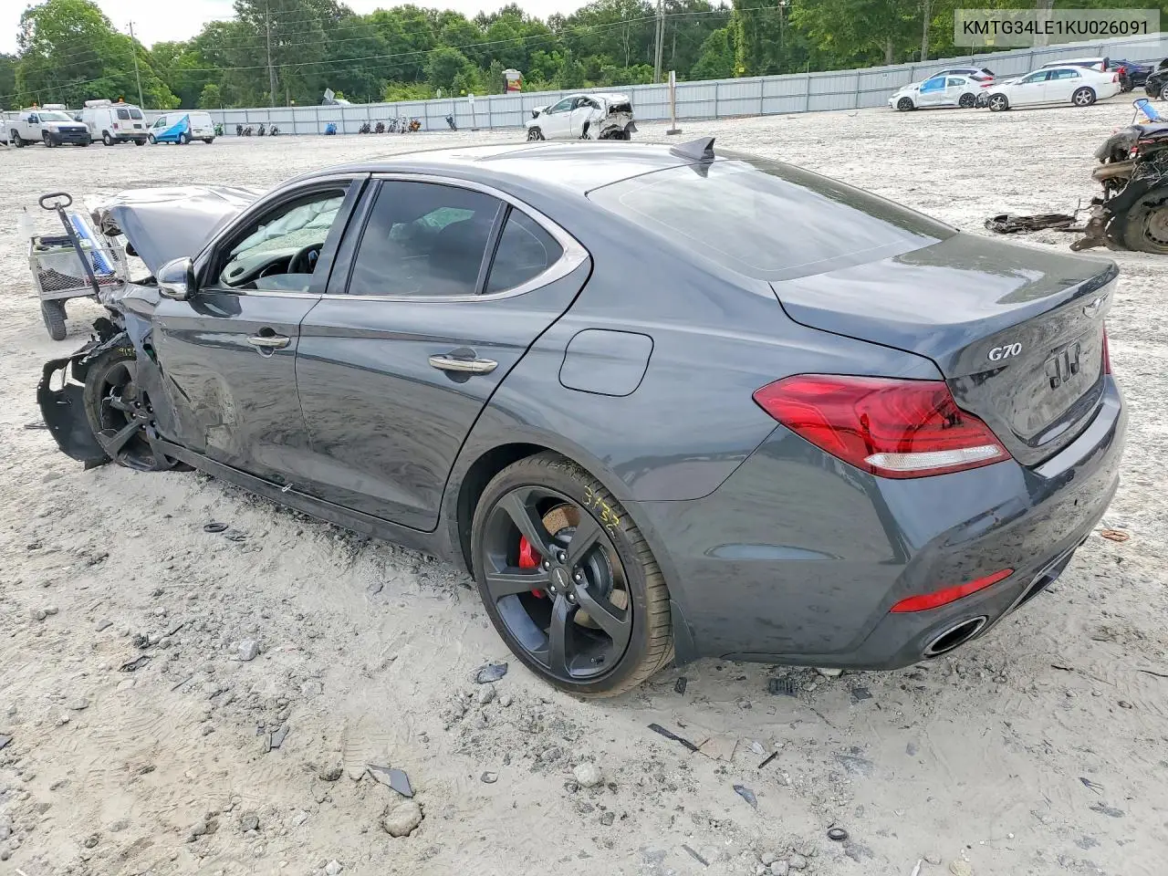 2019 Genesis G70 3.3T Advanced VIN: KMTG34LE1KU026091 Lot: 53130566
