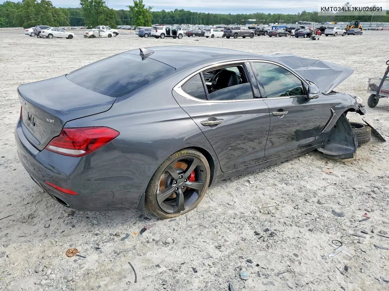 2019 Genesis G70 3.3T Advanced VIN: KMTG34LE1KU026091 Lot: 53130566