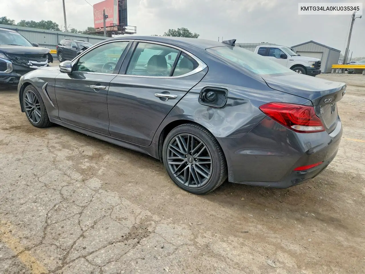 2019 Genesis G70 Elite VIN: KMTG34LA0KU035345 Lot: 53593586