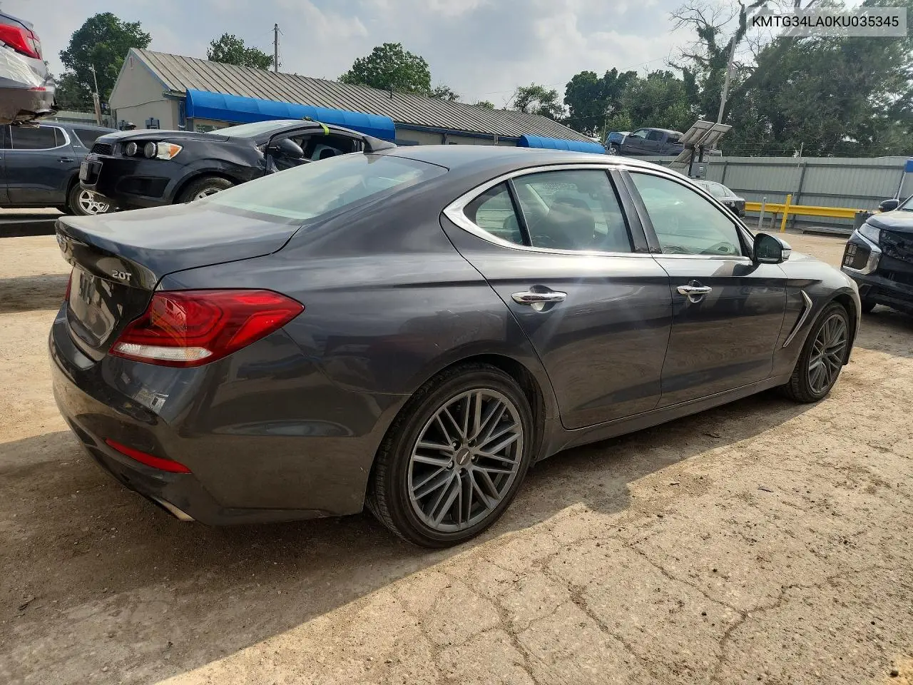 2019 Genesis G70 Elite VIN: KMTG34LA0KU035345 Lot: 53593586