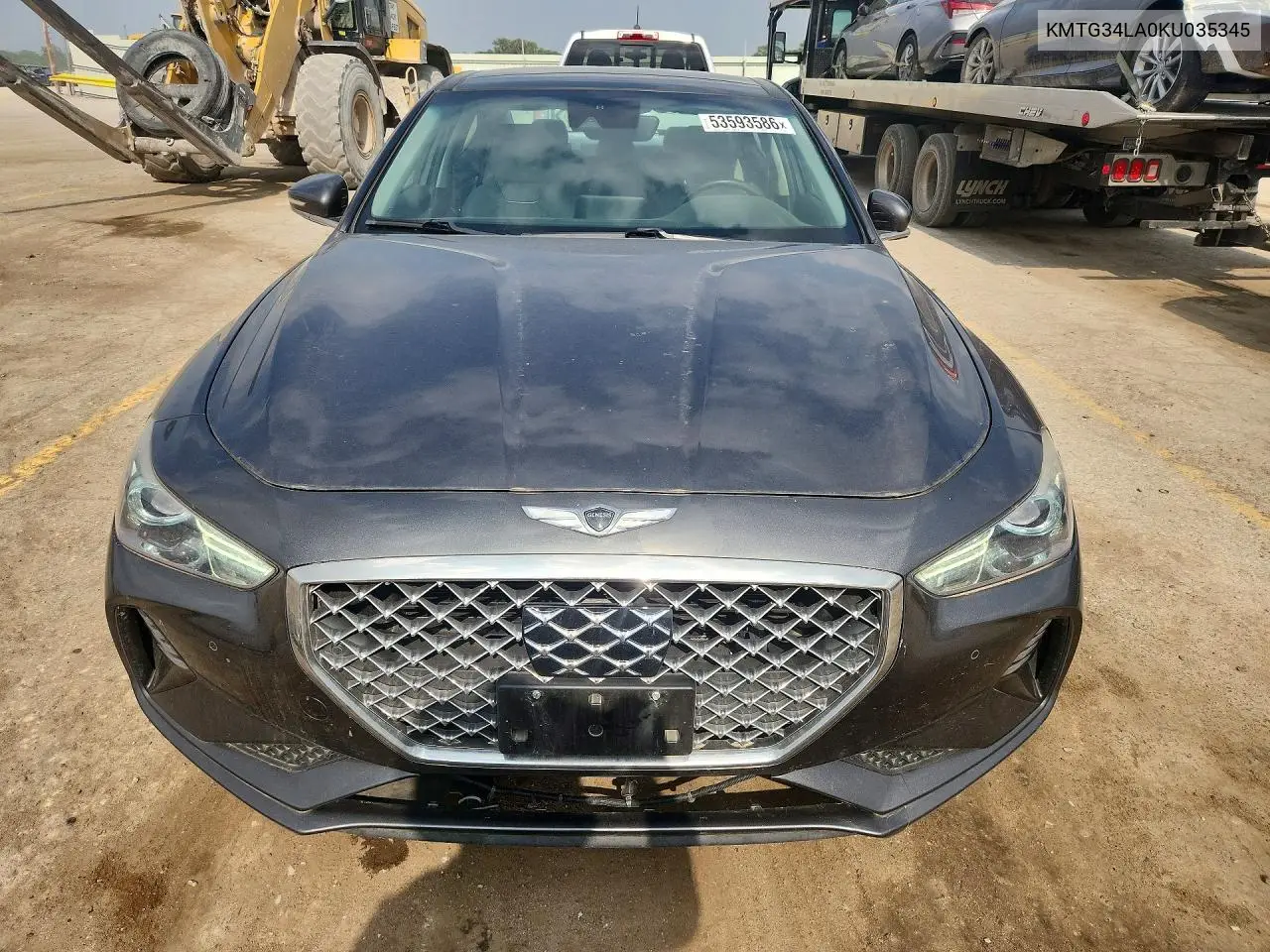 2019 Genesis G70 Elite VIN: KMTG34LA0KU035345 Lot: 53593586