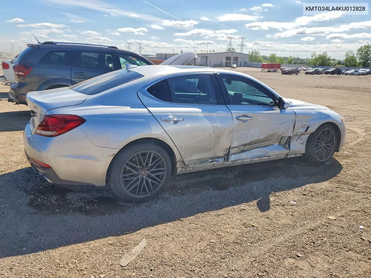 2019 Genesis G70 Elite VIN: KMTG34LA4KU012828 Lot: 54244056