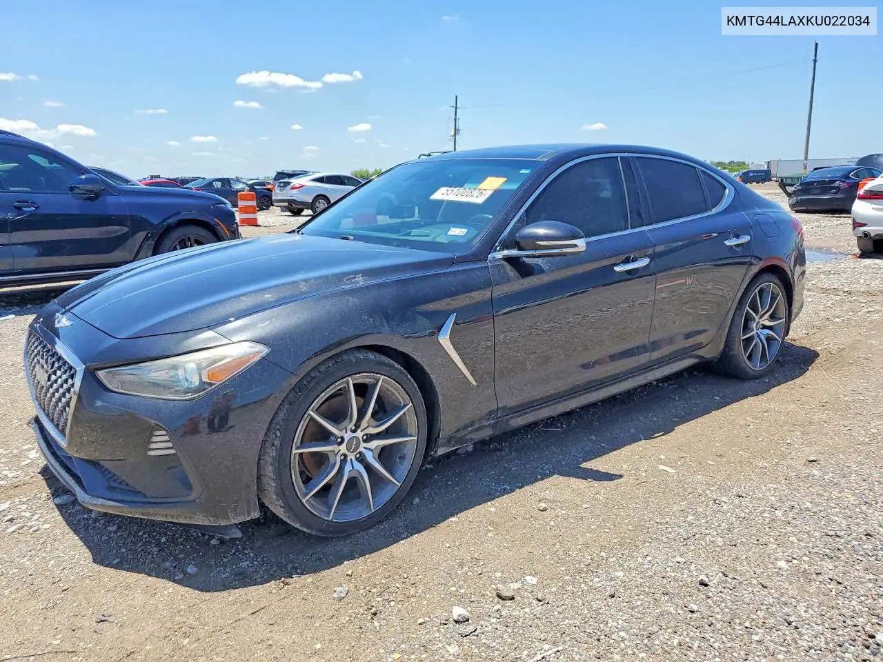2019 Genesis G70 2.0T Advanced VIN: KMTG44LAXKU022034 Lot: 55100826