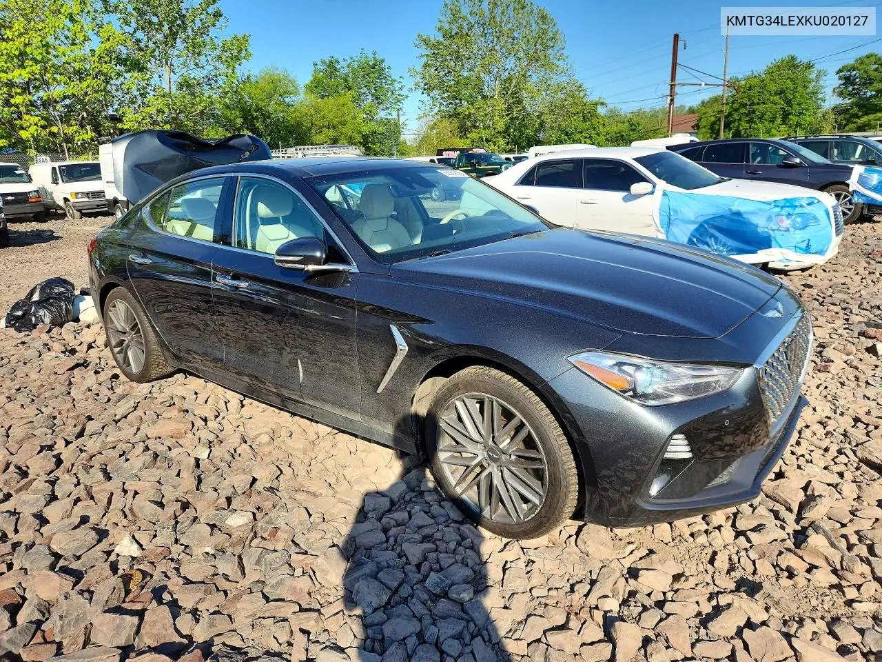 2019 Genesis G70 3.3T Design Edition VIN: KMTG34LEXKU020127 Lot: 55374676