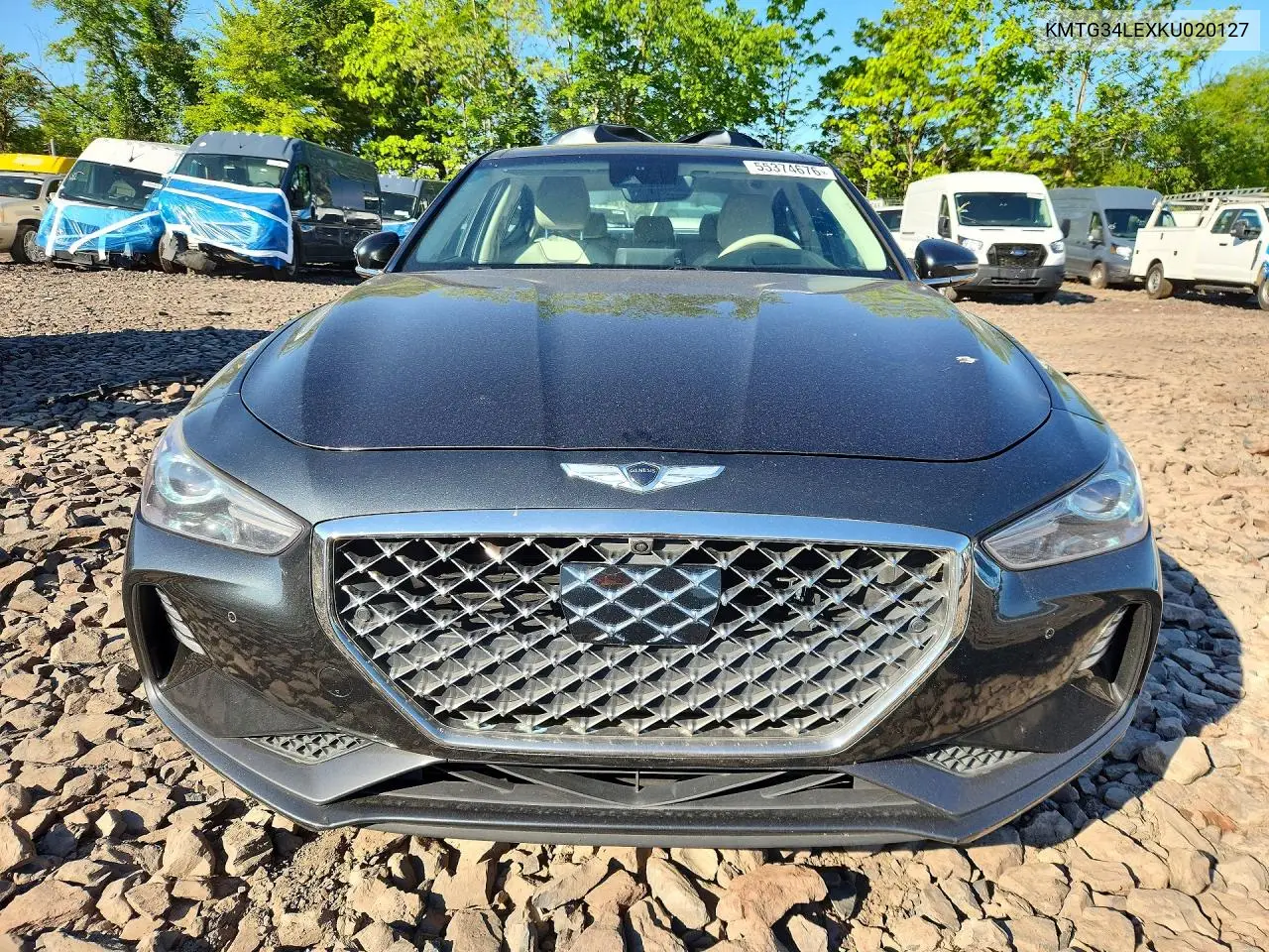 2019 Genesis G70 3.3T Design Edition VIN: KMTG34LEXKU020127 Lot: 55374676