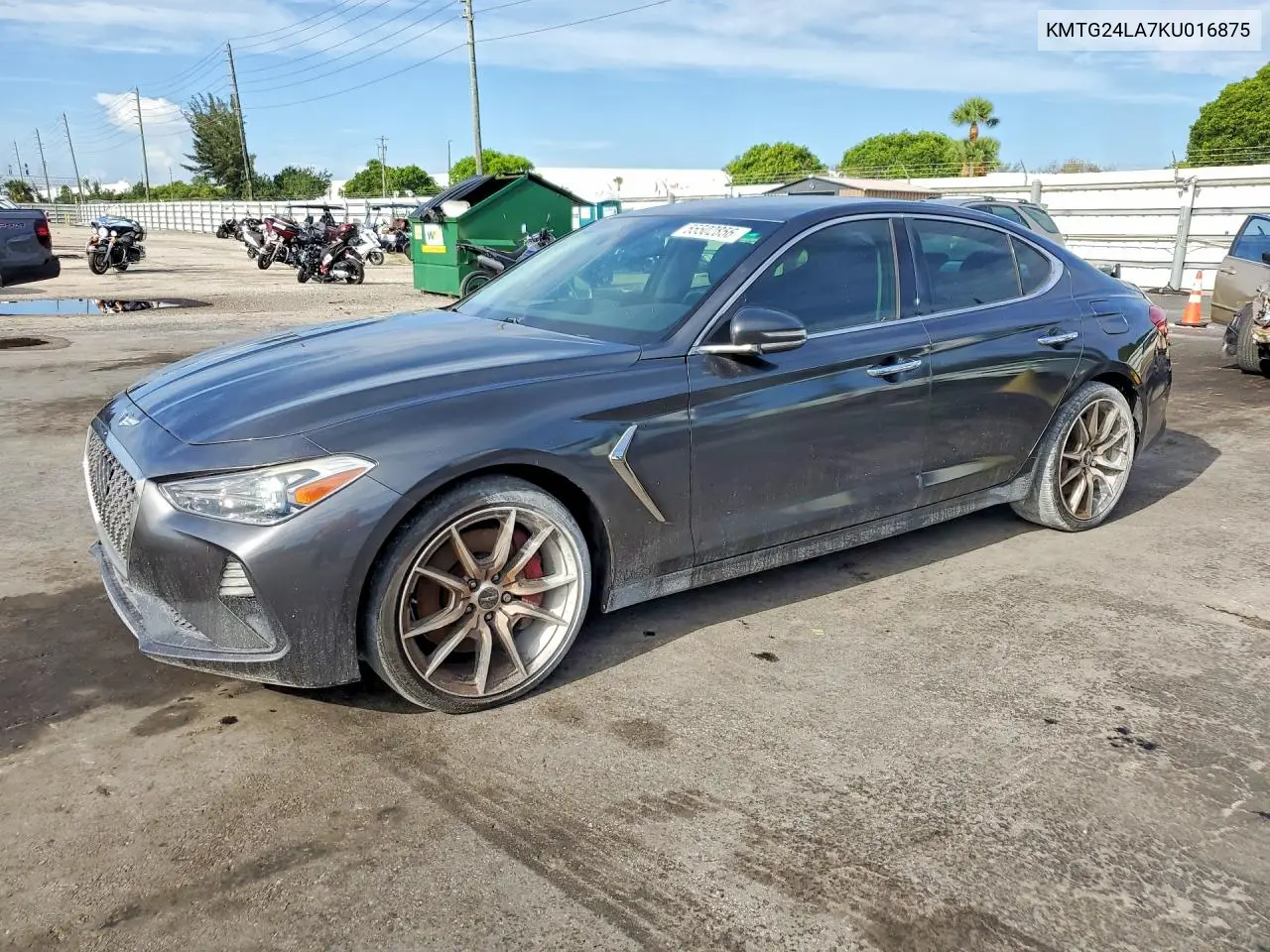 2019 Genesis G70 2.0T Sport M VIN: KMTG24LA7KU016875 Lot: 55502856