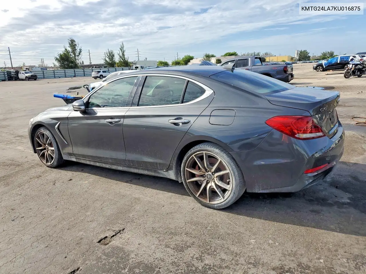 2019 Genesis G70 2.0T Sport M VIN: KMTG24LA7KU016875 Lot: 55502856