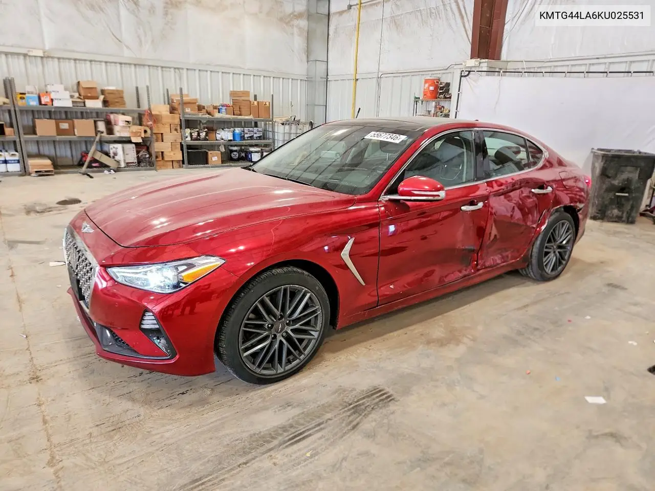 2019 Genesis G70 2.0T Advanced VIN: KMTG44LA6KU025531 Lot: 55677346