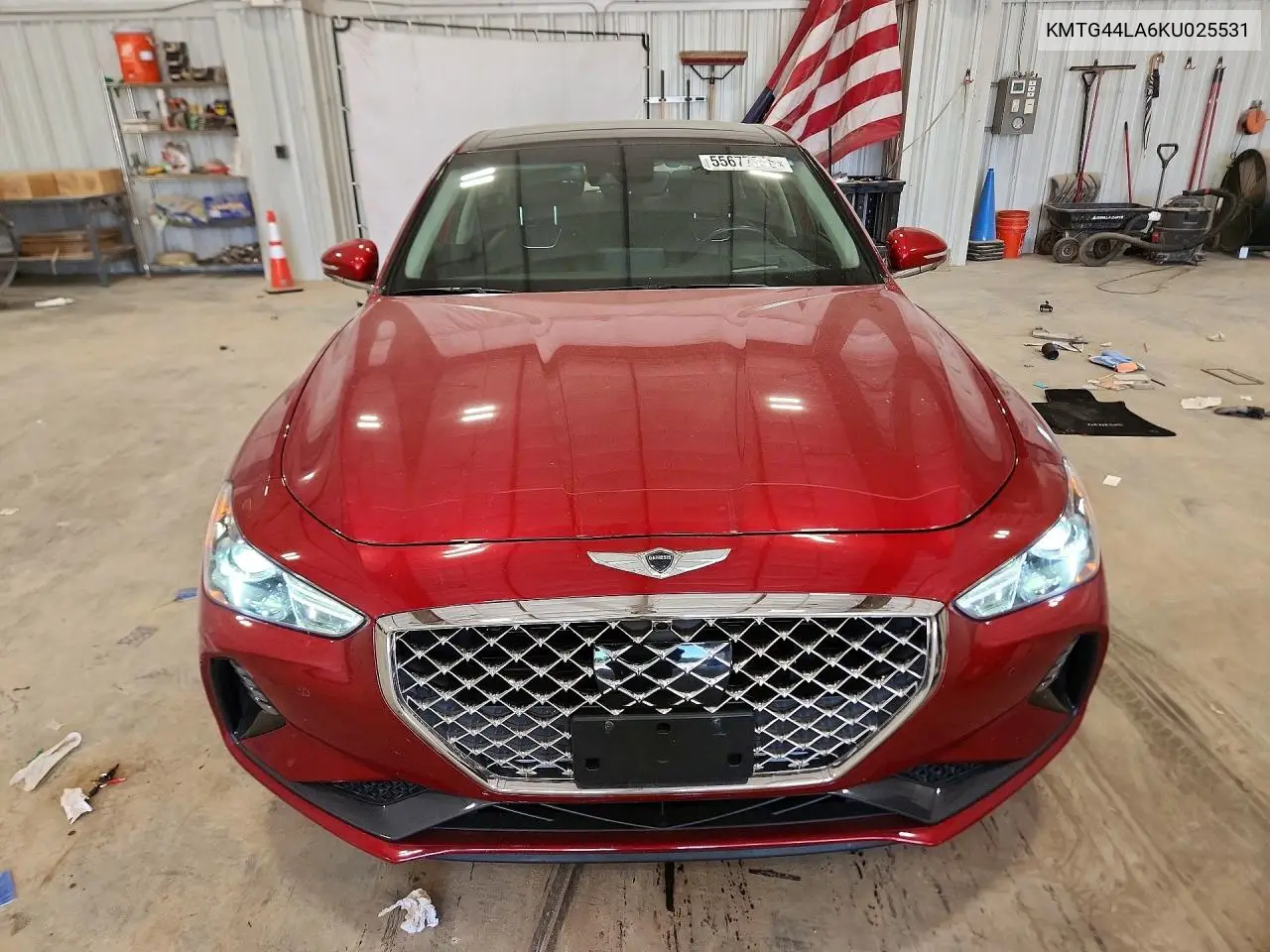 2019 Genesis G70 2.0T Advanced VIN: KMTG44LA6KU025531 Lot: 55677346