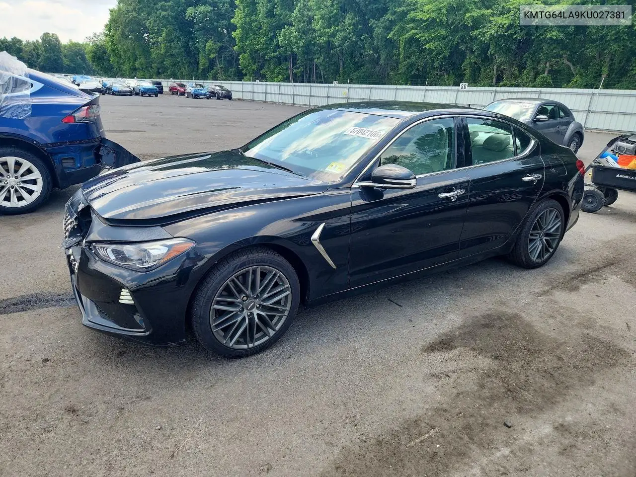 2019 Genesis G70 Advanced VIN: KMTG64LA9KU027381 Lot: 57042106