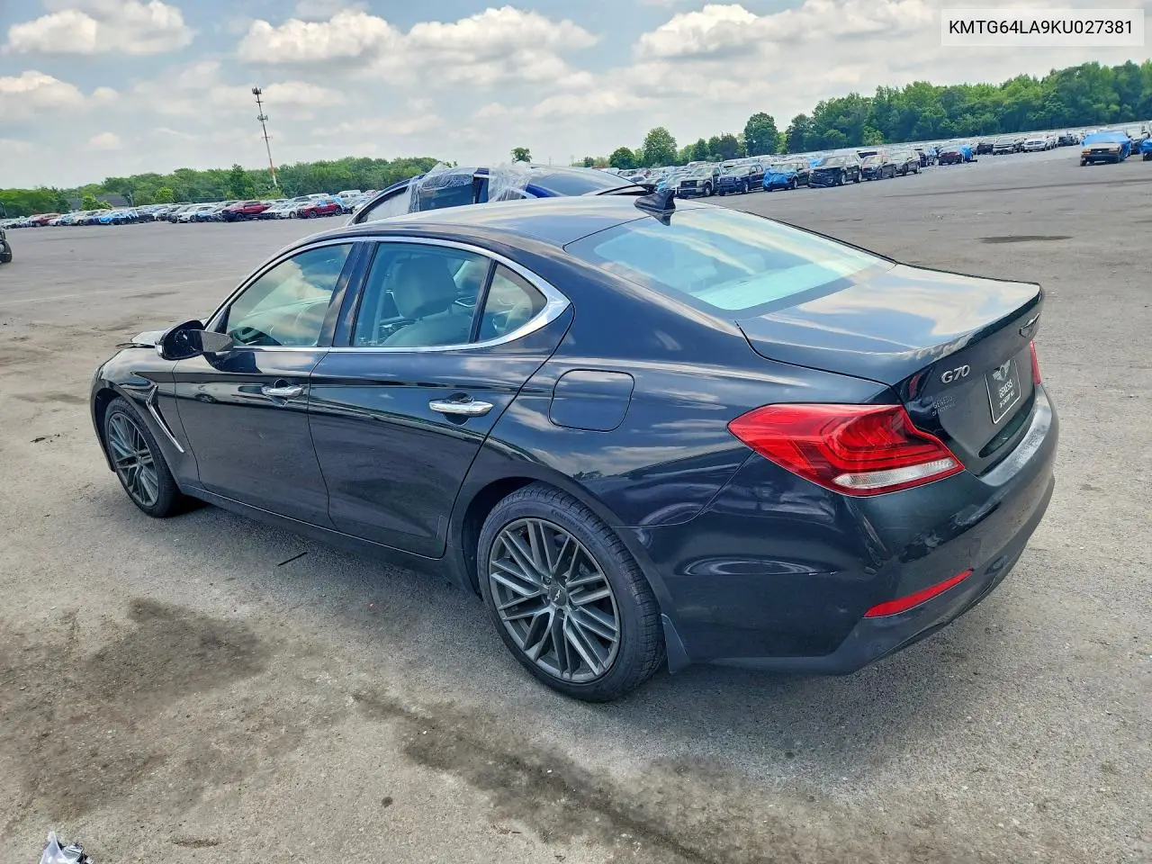 2019 Genesis G70 Advanced VIN: KMTG64LA9KU027381 Lot: 57042106