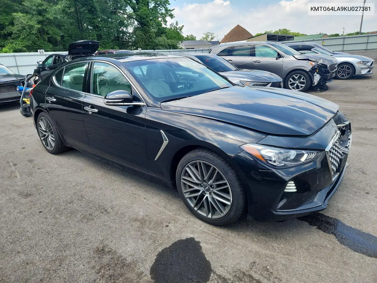 2019 Genesis G70 Advanced VIN: KMTG64LA9KU027381 Lot: 57042106