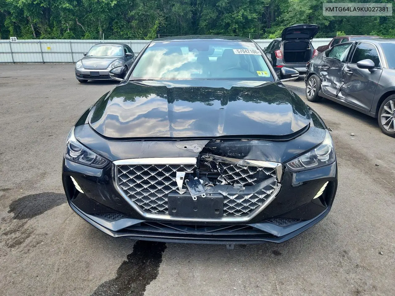 2019 Genesis G70 Advanced VIN: KMTG64LA9KU027381 Lot: 57042106