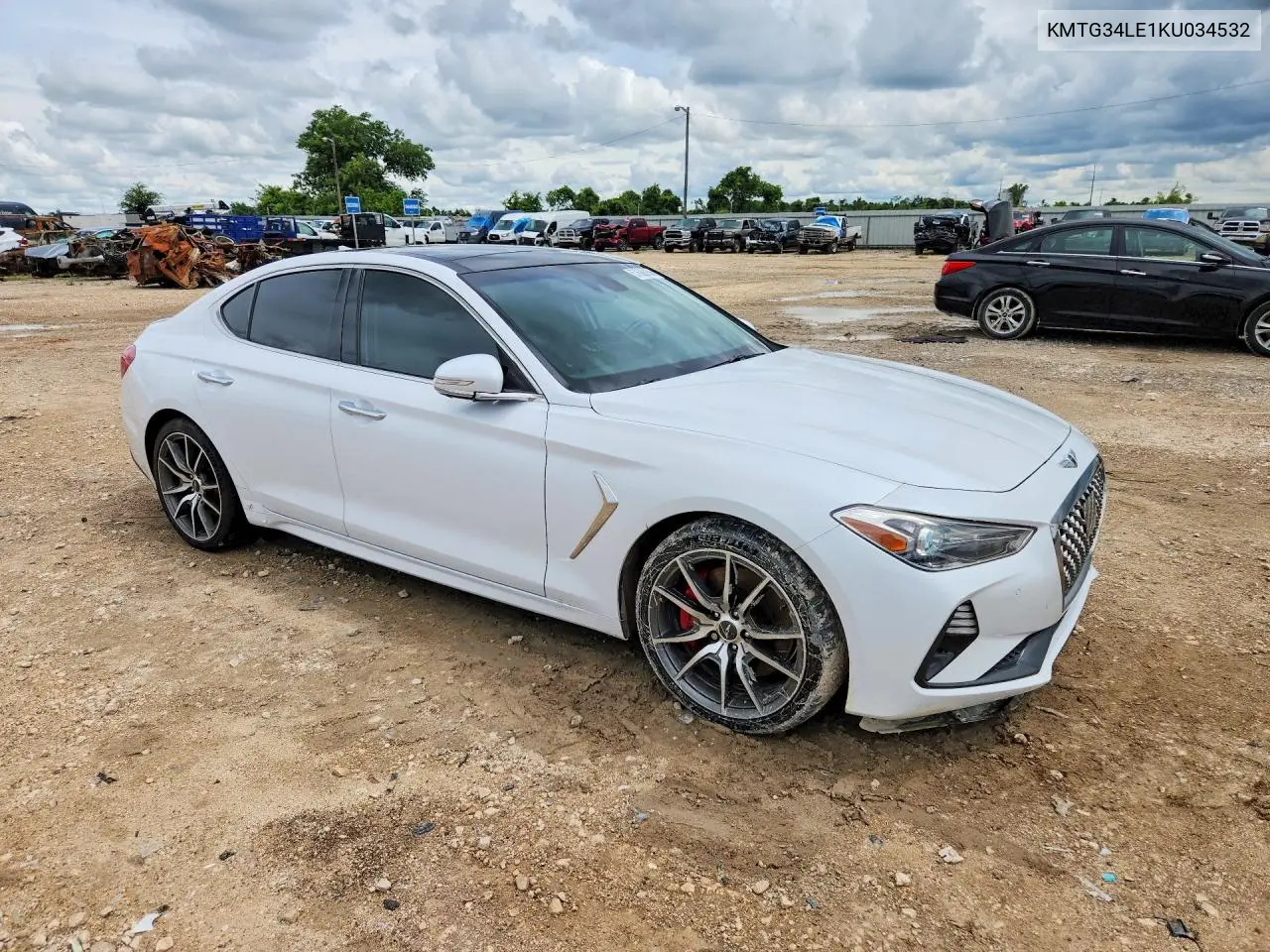 2019 Genesis G70 3.3T Advanced VIN: KMTG34LE1KU034532 Lot: 57686156
